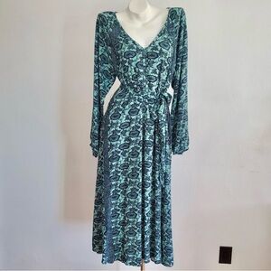 Knox Rose Teal and Black Maxi Dress